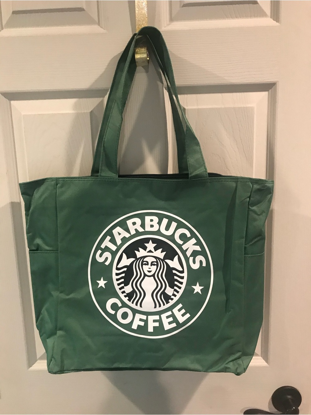 Starbucks Green Logo Tote Bag with White Emblem - Picture 4 of 7